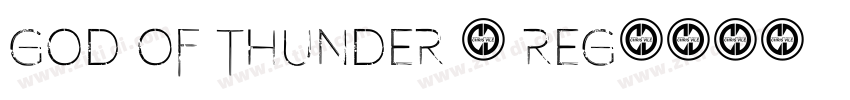 God Of Thunder 2 Reg字体转换